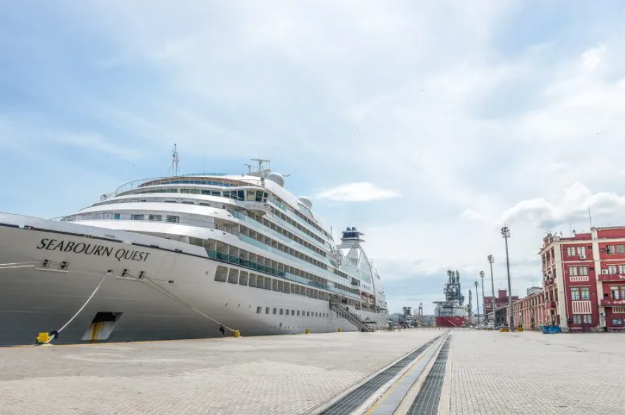 Navio de Cruzeiro no Porto de Vitória. Foto Divulgação Porto de Vitória