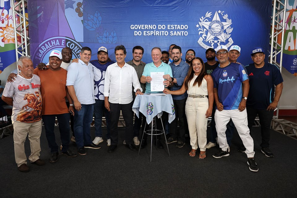 Secretaria do Turismo fortalece Carnaval capixaba com assinatura de Termo de Fomento. Foto Hélio Filho - Secom|||Fotógrafo:Hélio Filho/Secom